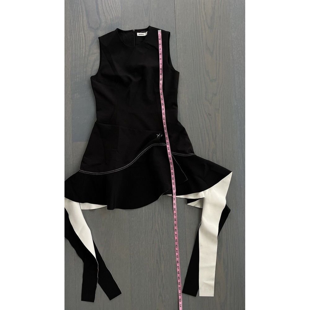 Simkhai $1215 Asymmetrical Hem Sleeveless Dress Contrast Stitching 12 - Picture 10 of 13